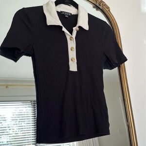 J.Crew Vintage rib polo Tshirt